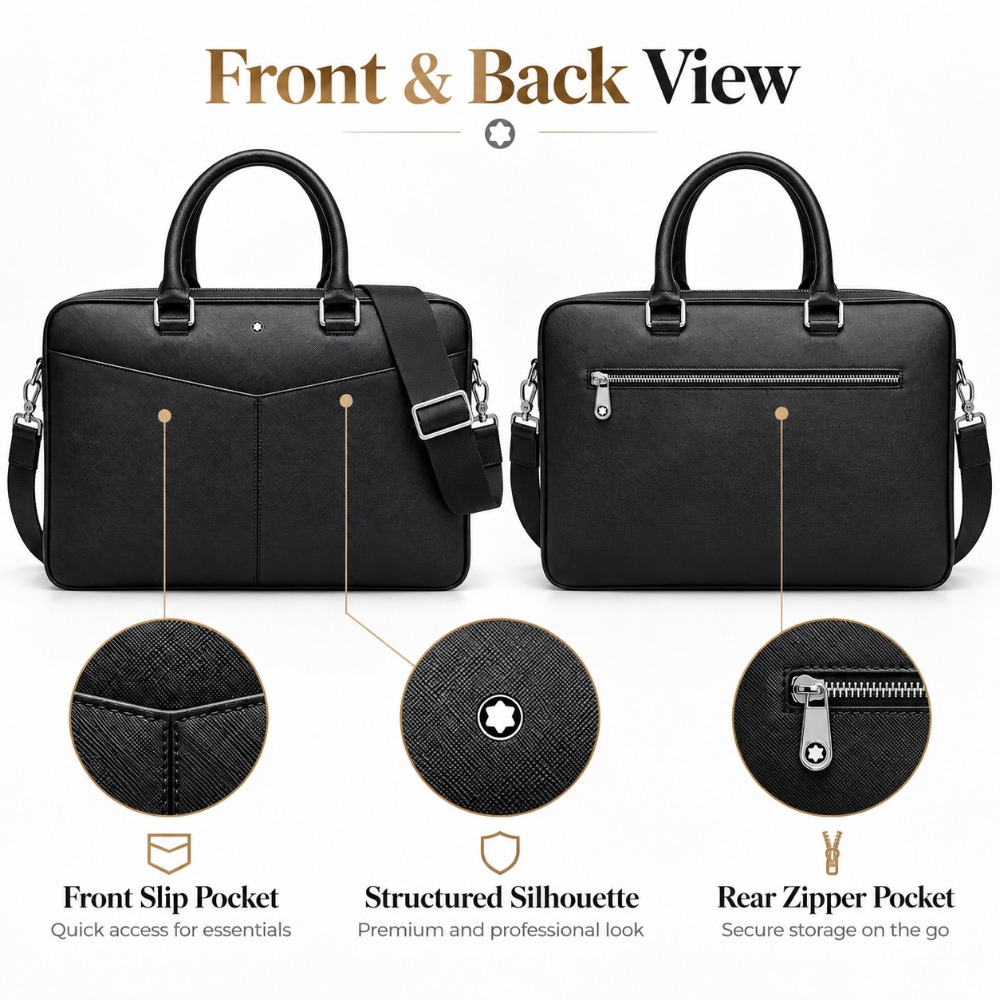 Luxury Men Business Briefcase  - огляд і ціна Luxury Bags Tote