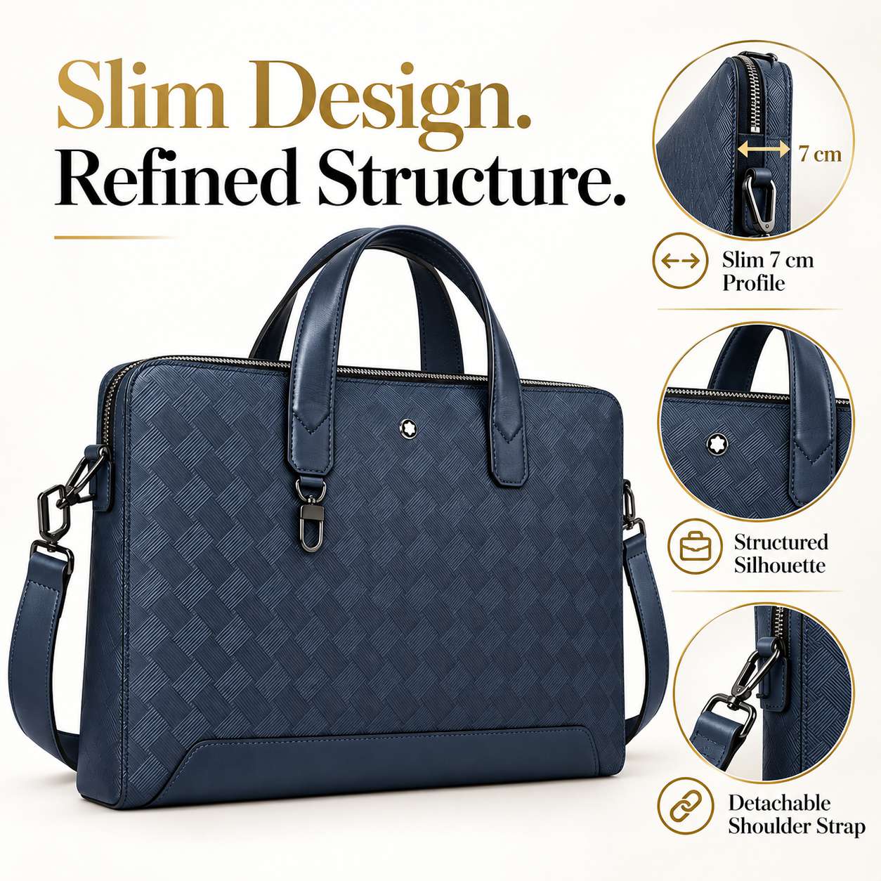 Luxury Men's Slim Business Bri - огляд і ціна Luxury Bags Tote